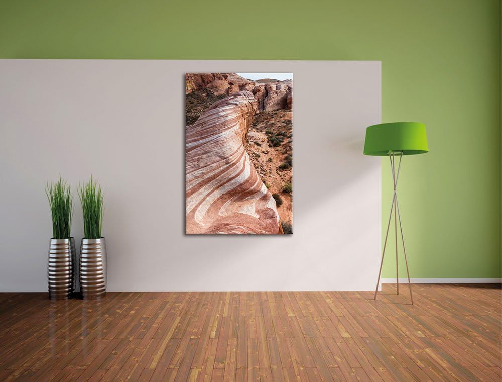 Wüste Nevada Grand Canyon, Format: 100x70 auf Leinwand, XXL riesige Bilder fertig gerahmt mit Keilra