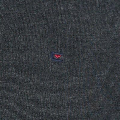 CASAMODA Herren Pullover mit V-Ausschnitt unifarben Elastischer Bund 60 (4XL) Grau (74 Anthrazit), 6