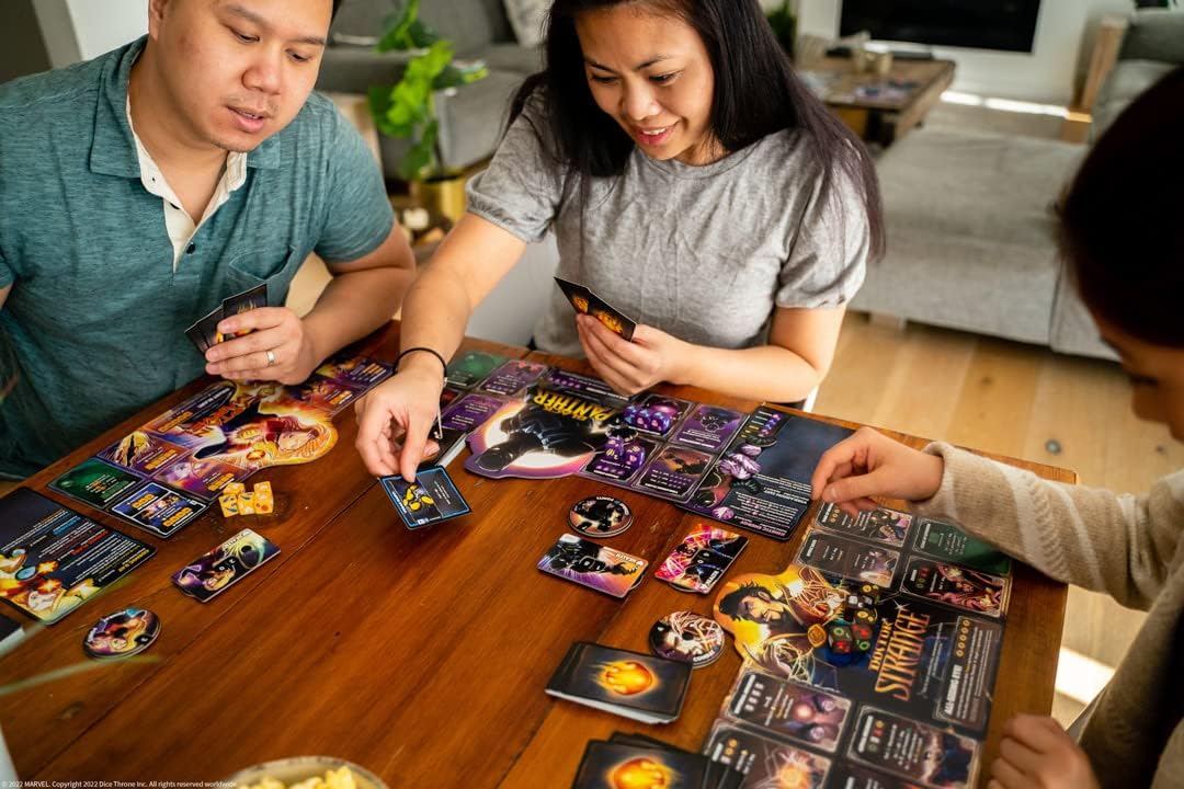USAopoly The OP Marvel Dice Throne Expansion 2: Black Widow &. Doctor Strange - 2-Hero Box - Compati