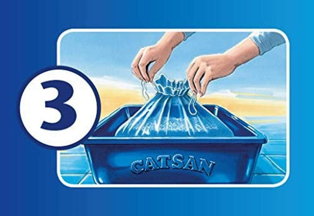 CATSAN Smart Pack – Nichtklumpende Katzenstreu auf saugfähigem Vlies – 2 Packungen mit 4 Packs 16L (