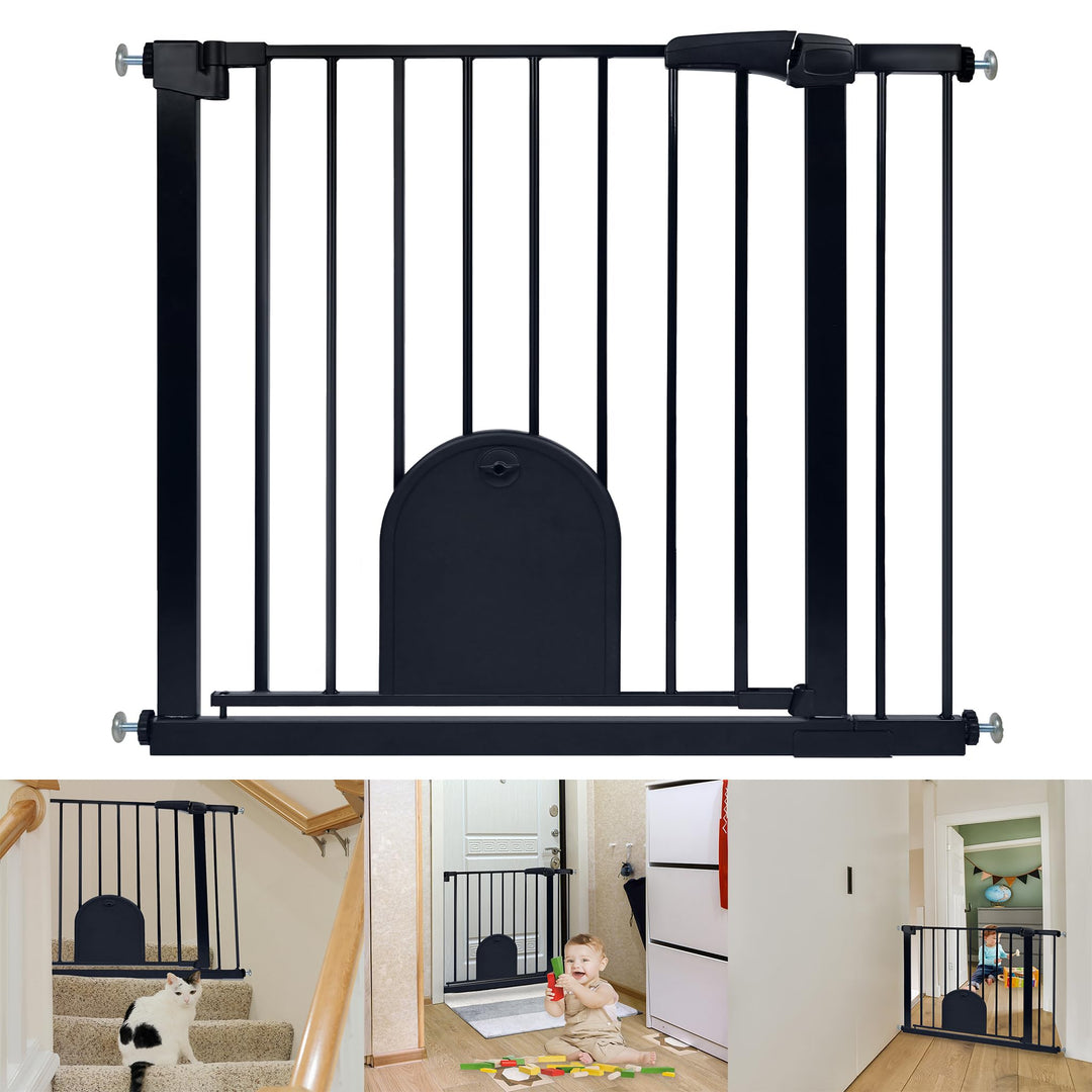 YRHome Türschutzgitter ohne Bohren Treppengitter Treppenschutzgitter für Kinder Baby Türgitter mit S
