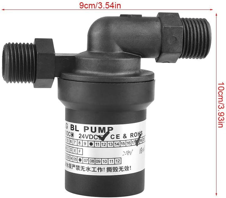 Heisswasserpumpe, bürstenlose DC24V 18W Warmwasserbereiter Heissumwälzpumpe Taucharm Geräuscharm 1/2