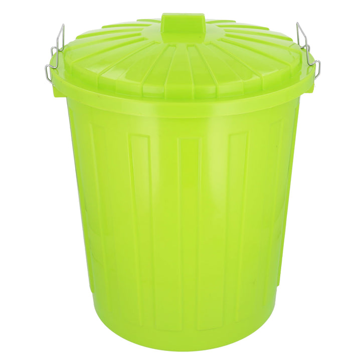 HRB Maxitonne 50 Liter grün, Tonne aus stabilem Hartplastik, abnehmbarer Deckel mit Verschlüssen, ge