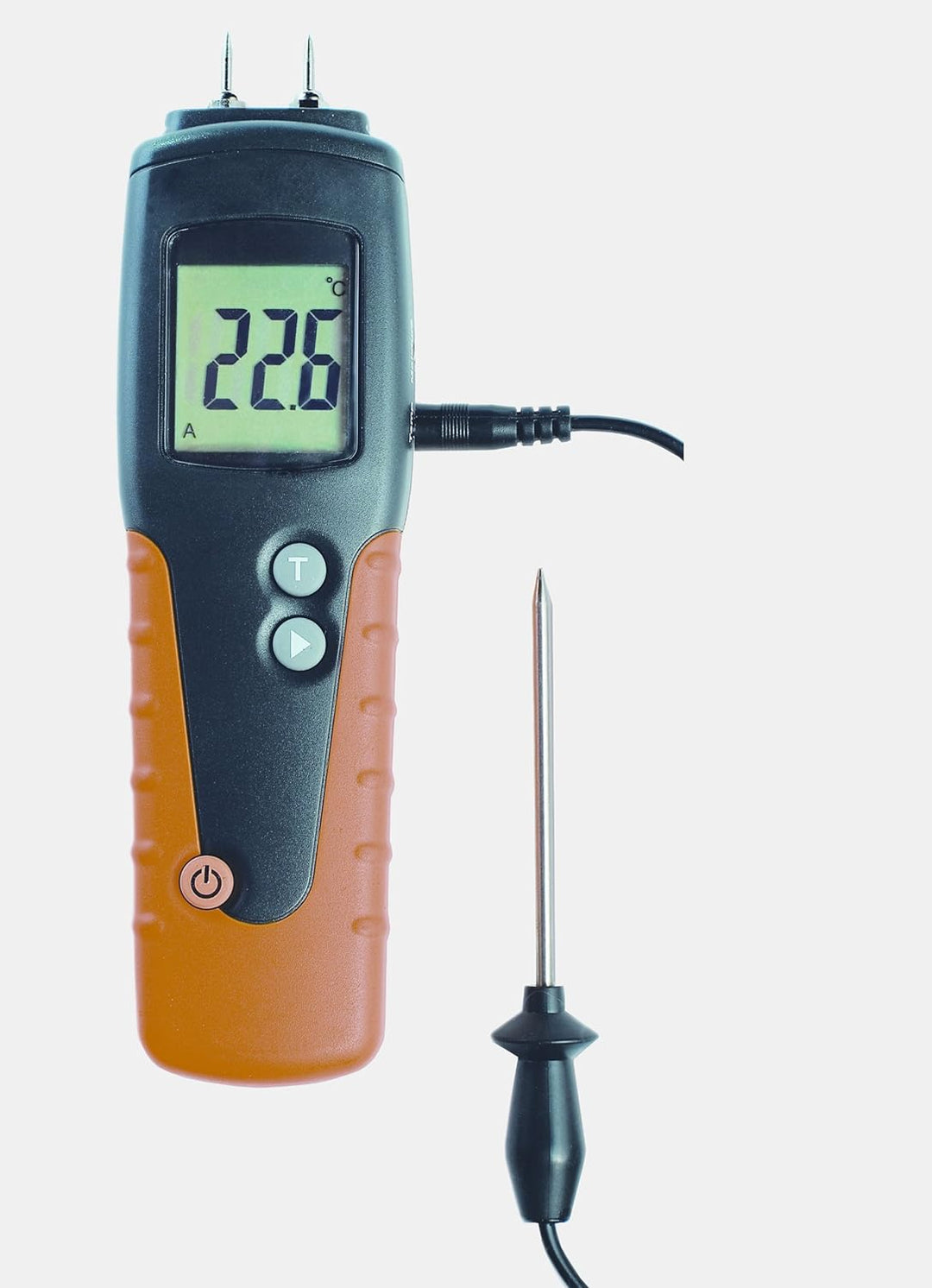 TFA Dostmann Humidcheck Pro Holzfeuchtemessgerät, für Brenn- und Bauholz, ca. 150 Holzsorten & Moxx