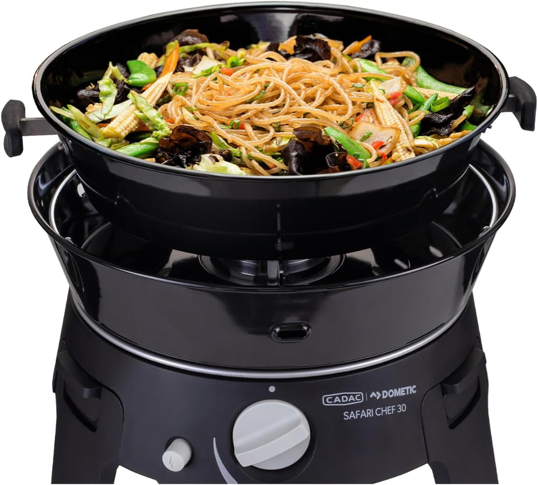 CADAC - Safari Chef 30 HP Combo - Tragbare Grills - GreenGrill-Keramikbeschichtung – inkl. Tragetasc