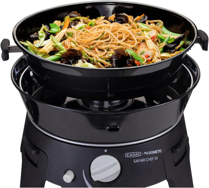 CADAC - Safari Chef 30 HP Combo - Tragbare Grills - GreenGrill-Keramikbeschichtung – inkl. Tragetasc