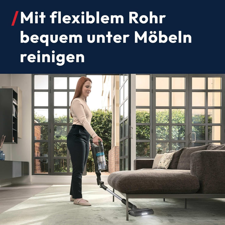 Hoover Akku-Staubsauger kabellos HF1 Plus mit flexiblem Rohr, Turbo-Modus, Universalbodendüse mit An