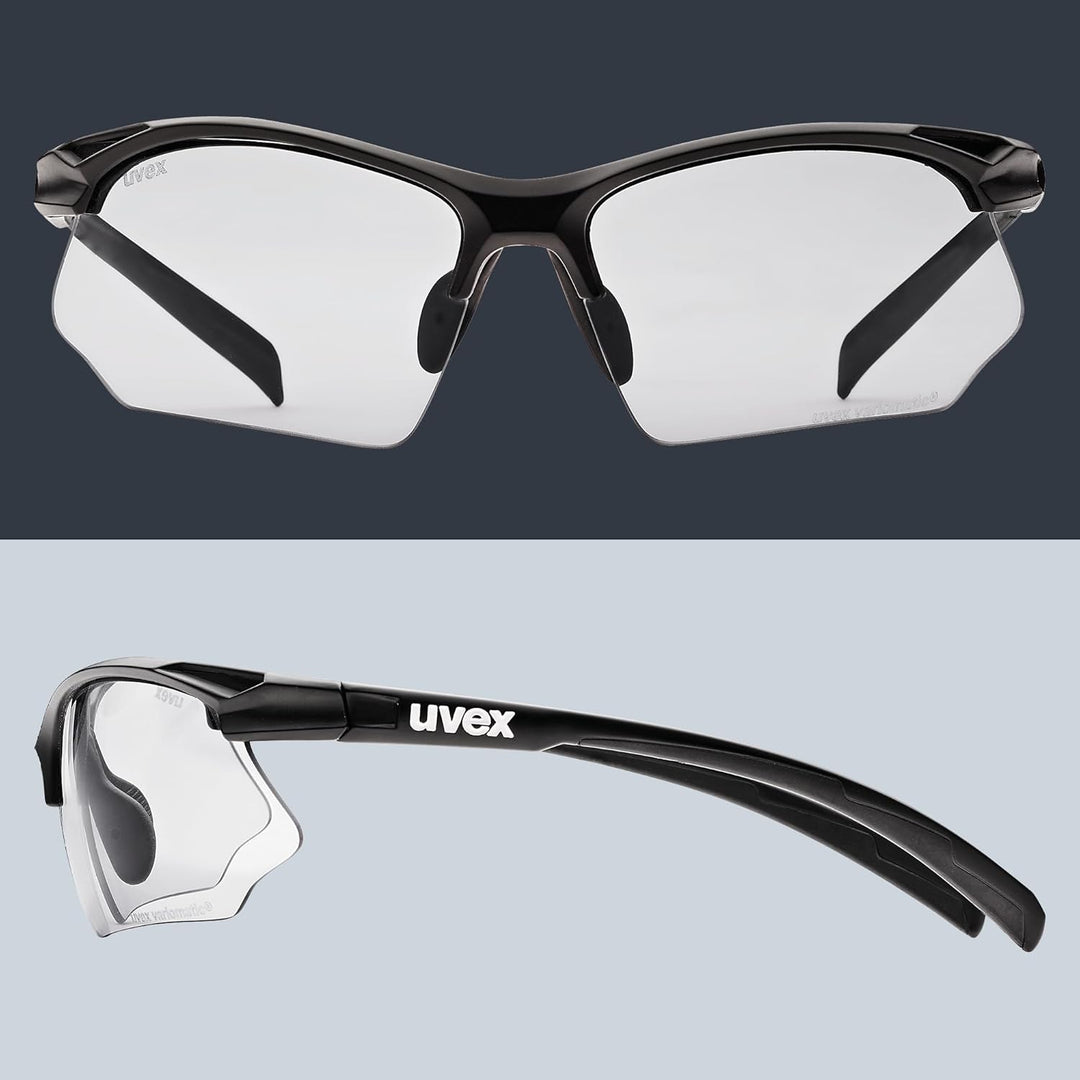 uvex sportstyle 802 V - Sportbrille für Damen und Herren - selbsttönend - beschlagfrei Einheitsgröss