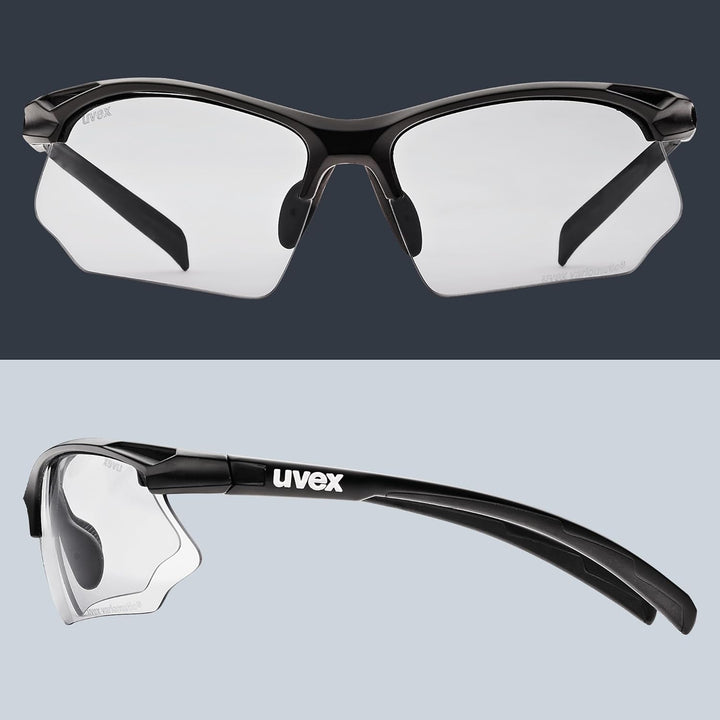 uvex sportstyle 802 V - Sportbrille für Damen und Herren - selbsttönend - beschlagfrei Einheitsgröss