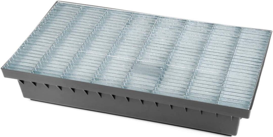 Schuhabstreifer Fussabtreter Fussmatte Abtreter Gitterrost Stahlrost verzinkt 58x37x10cm