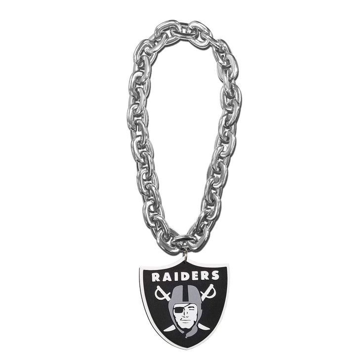 FanFave NFL Fanchain XXL Kette mit 3D Foam Anhänger Schwarz Einheitsgrösse, Schwarz Einheitsgrösse