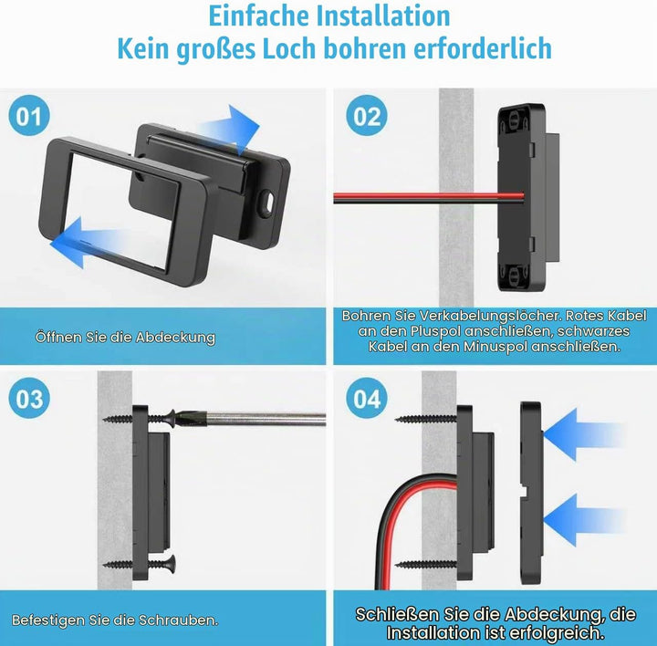 84W 4 Anschlüsse 12V USB-Anschluss, Aufputzmontage mit Voltmeter, 36W PD und Zwei 18W QC 3.0 – Leich