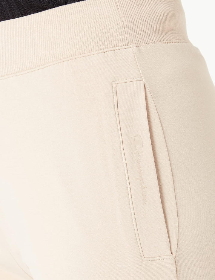 Champion Damen Legacy American Classics Pocket Logo High Waist Rib Cuff Trainingshose M Braun Taupe,