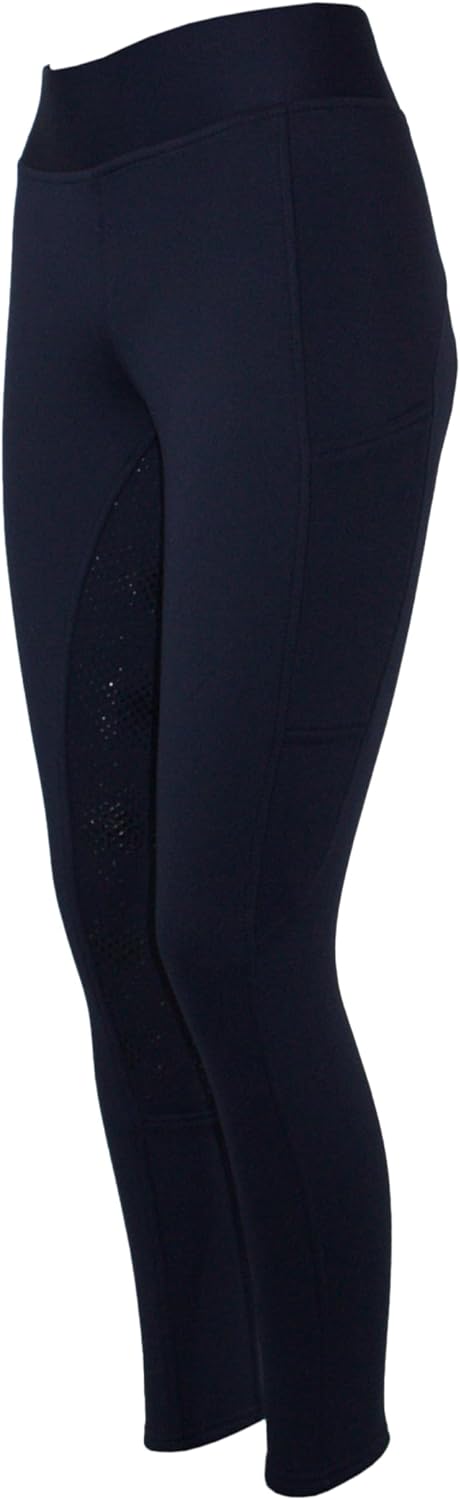 PFIFF 103110 Winterreitleggins „Alaska“ mit Handytasche, Kinder 110-164, Damen 36-44 36 Dunkelblau,