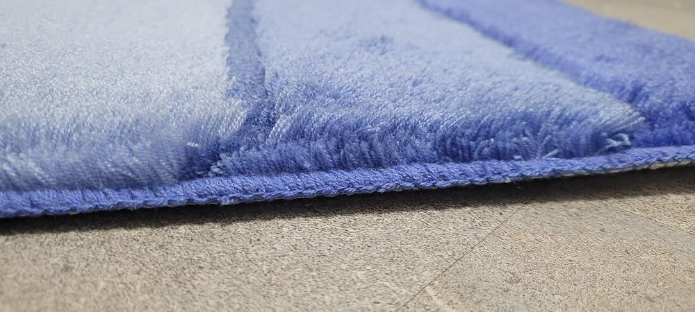 Spirella 1014483 Calma Badteppich 60 x 90 cm blau