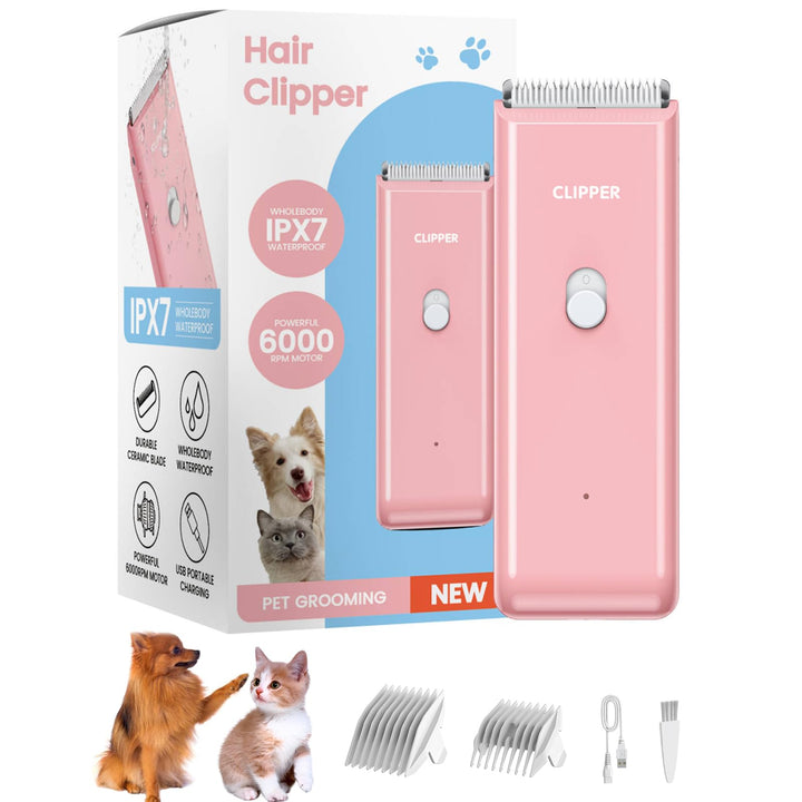 Hundeschermaschine Leise Elektrische Tierhaarschneidemaschine für Hund Katze, Profi Haarschneidemasc