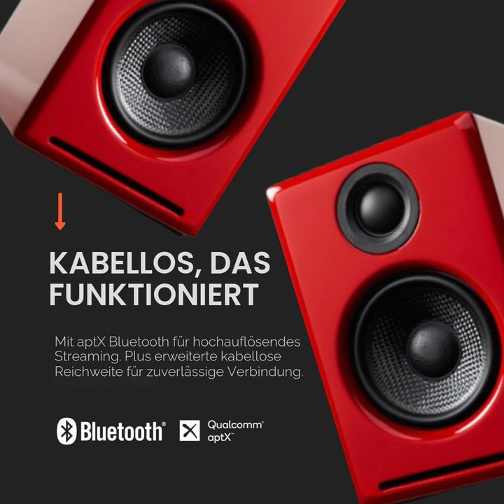 Audioengine A2+ Plus Wireless Speaker Bluetooth | Desktop Monitor Speakers | Home Music System aptX