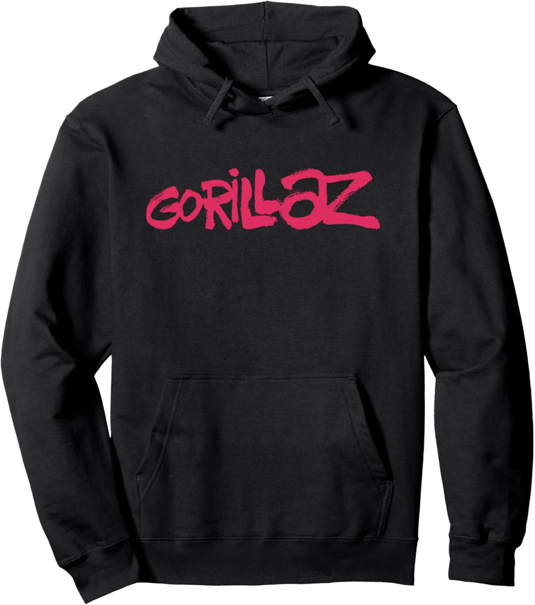 Gorillaz Brush Logo Rosa Pullover Hoodie