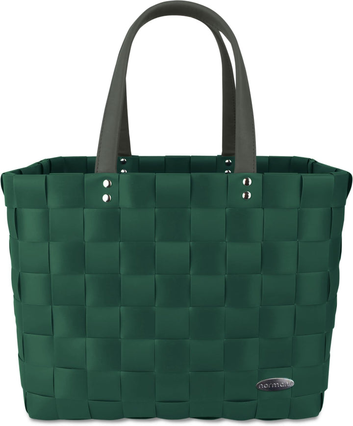 Einkaufstasche/Tragetasche mit Henkel - Einkaufskorb aus Kunststoff - Grosser Damen Shopper robust u