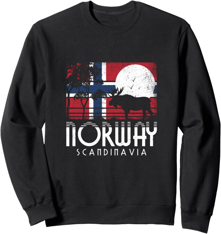 Norwegische Flagge Noreg Norge Skandinavien Norwegen Sweatshirt