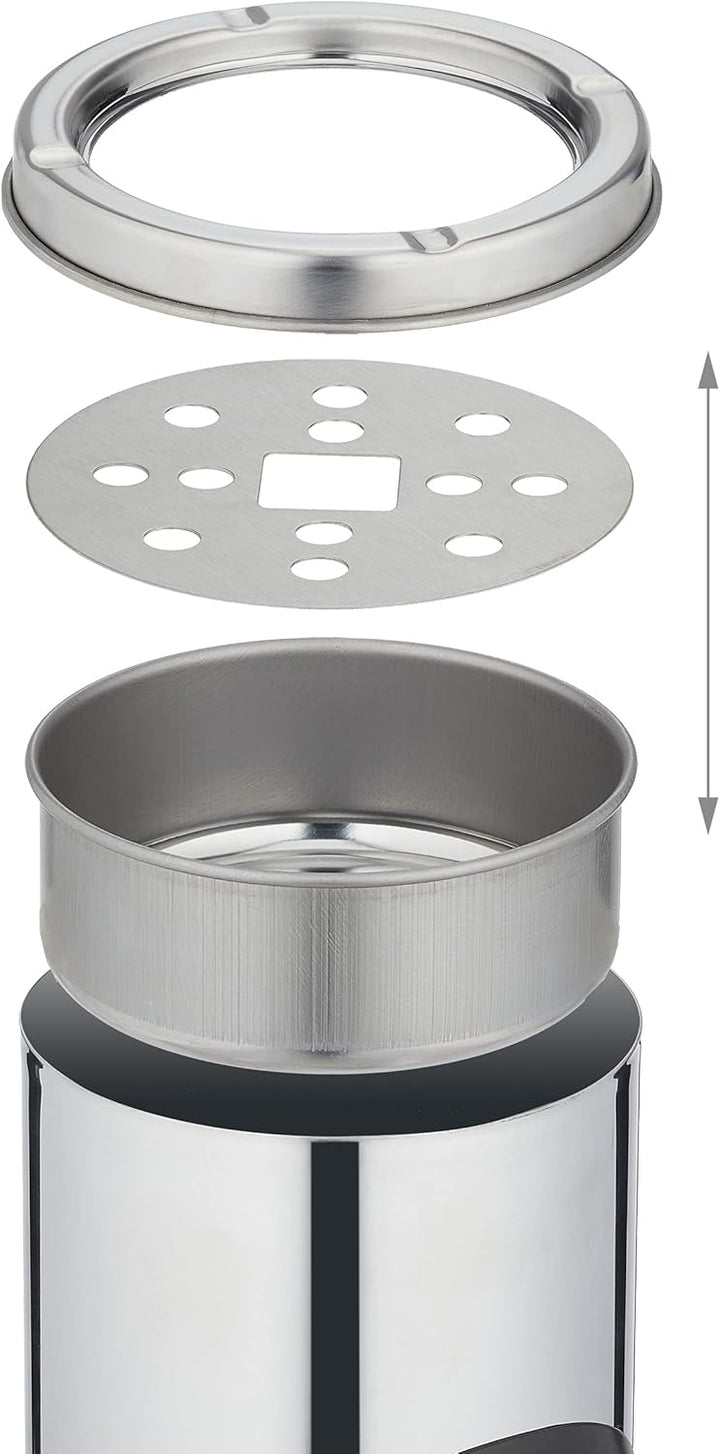 Relaxdays Standaschenbecher aus Edelstahl extra hoch 52,5 cm Stehaschenbecher zur Aussen Nutzung gee