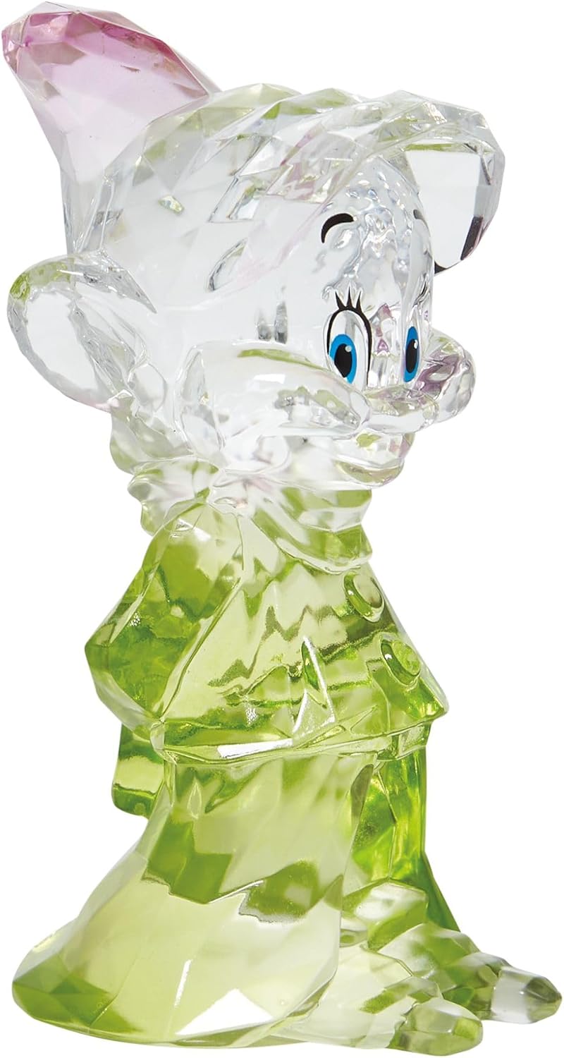 Enesco FACETS Disney Schneewittchen und die sieben Zwerge Dopey Miniatur-Figur, 8,9 cm, Grün