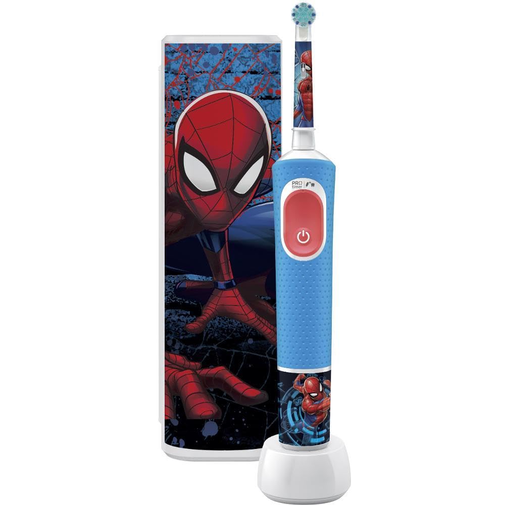 Vitality Pro Kids Spiderman Elektrische Zahnbürste mit Reiseetui