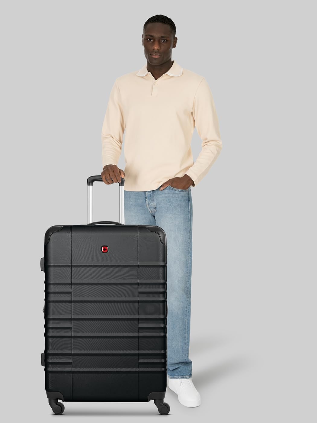 WENGER Check-in Koffer für Damen und Herren | grosser XL Trolley 51 x 30 x 75 cm aus hochwertigem, s