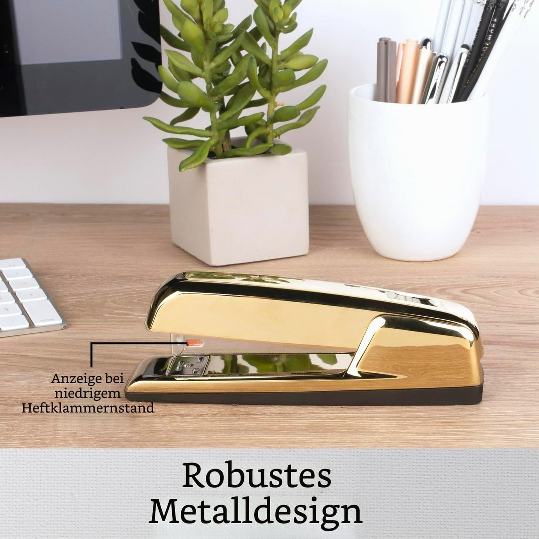 Swingline Heftgerät, 30 Blatt Kapazität, 747 Business Hefter, staufrei, Metall, Gold Chrom (74721) g