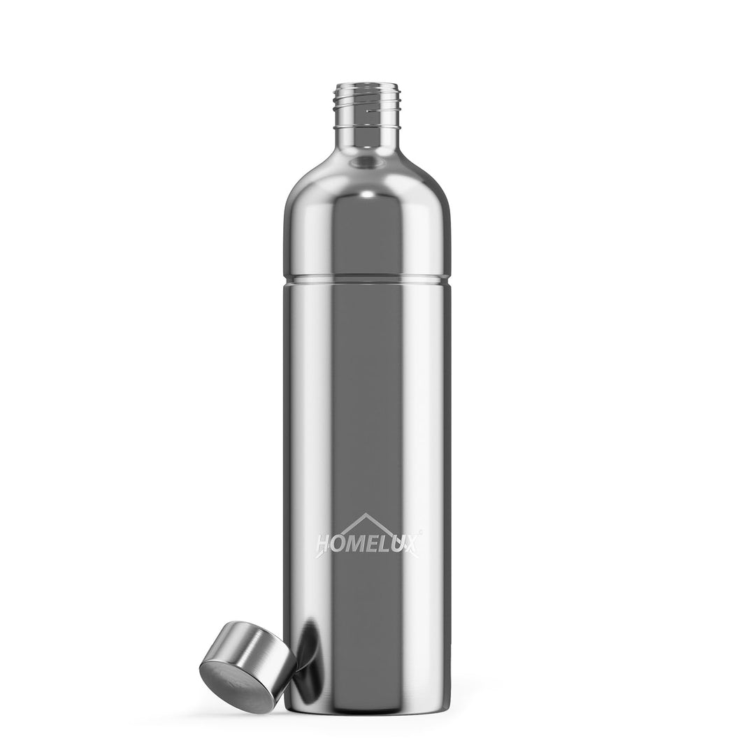 HOMELUX 1L Edelstahl Flasche, Kompatibel mit Philips und anderen Wassersprudler, Spülmschinenfeste T