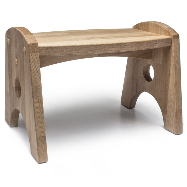 Schemel für Kinder aus Holz, Kleiner Kinderschemel, Holzhocker aus Massivholz, Sitzhöhe 20cm ohne Gr