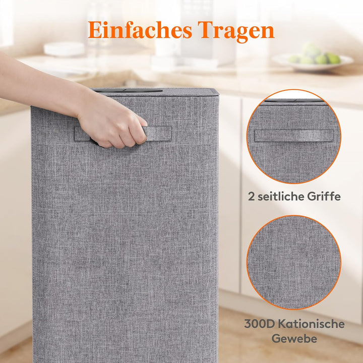 Lifewit 100L Pfandflaschen Sammelbehälter mit Deckel, Gross Pfandflaschen Aufbewahrung, Behälter Lee