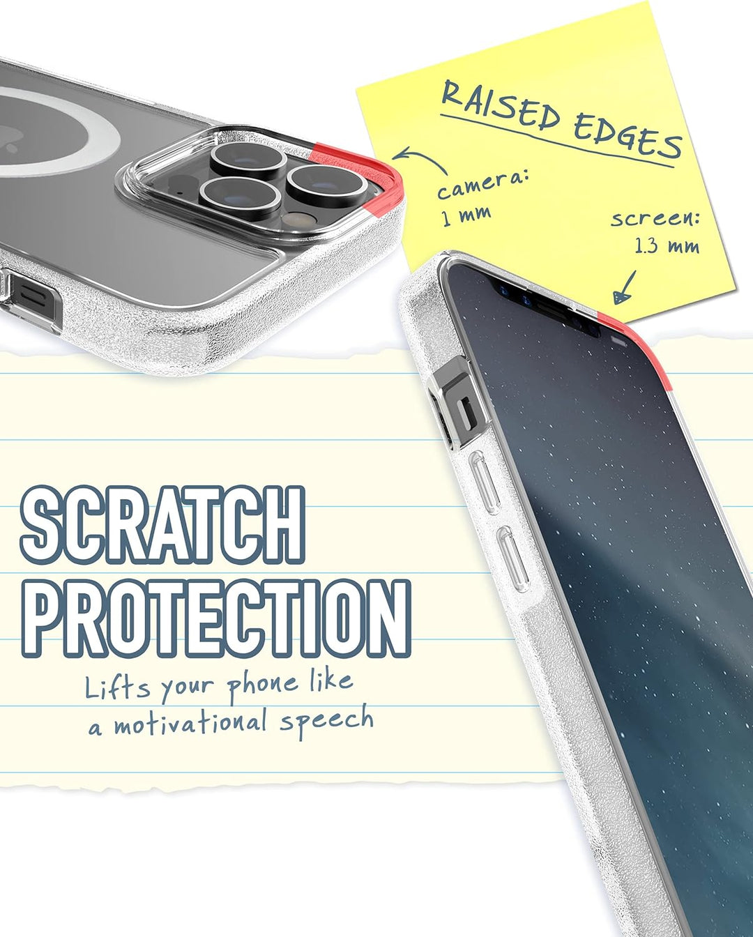 Smartish iPhone 13 Pro Max Slim Case – Gripmunk kompatibel mit MagSafe [leicht + schützend] Dünne Gr