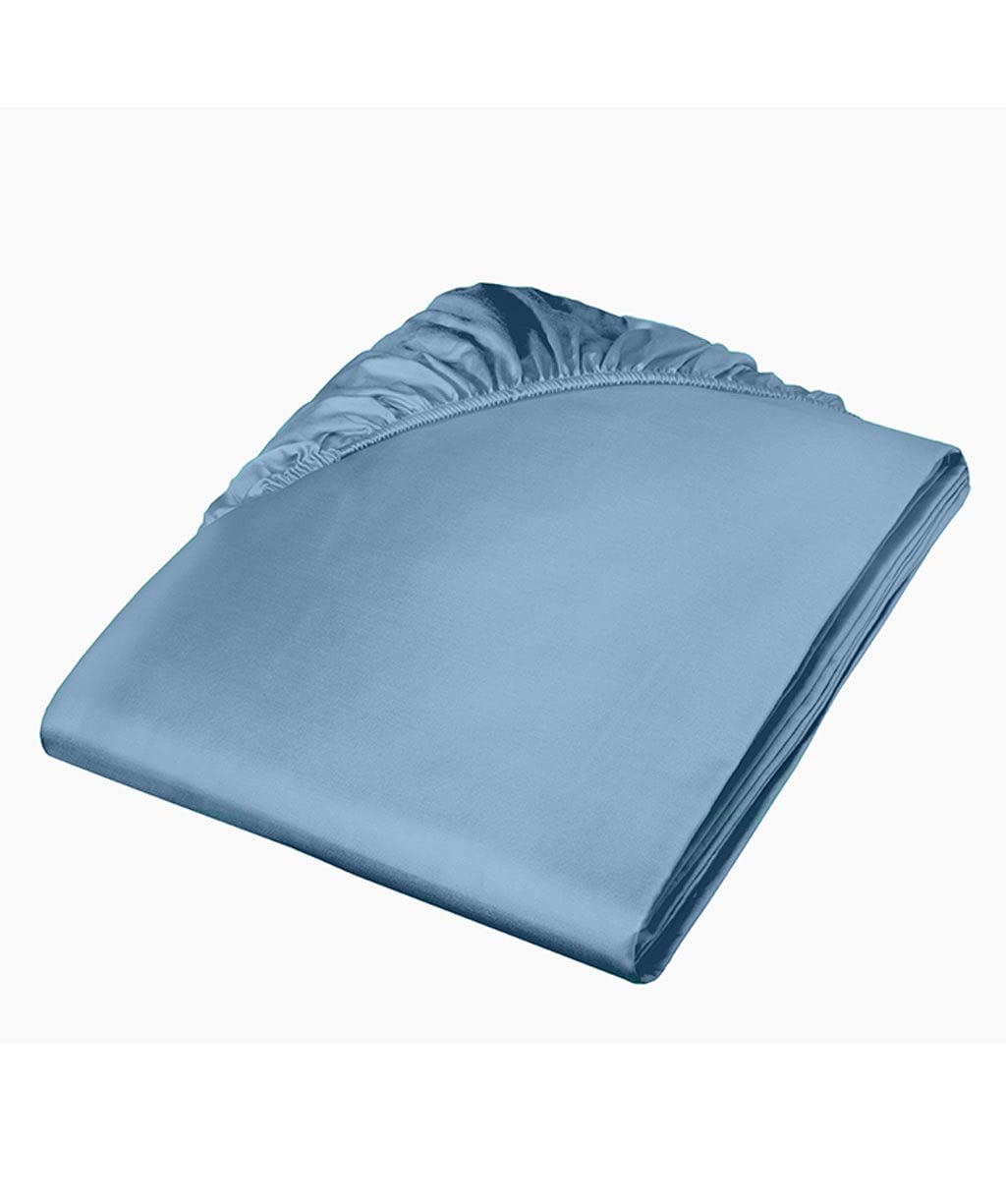 fleuresse Uni-Colours, Spannbettlaken mit Rundumgummi, Mako Satin, 100 Prozent Baumwolle, ideal für