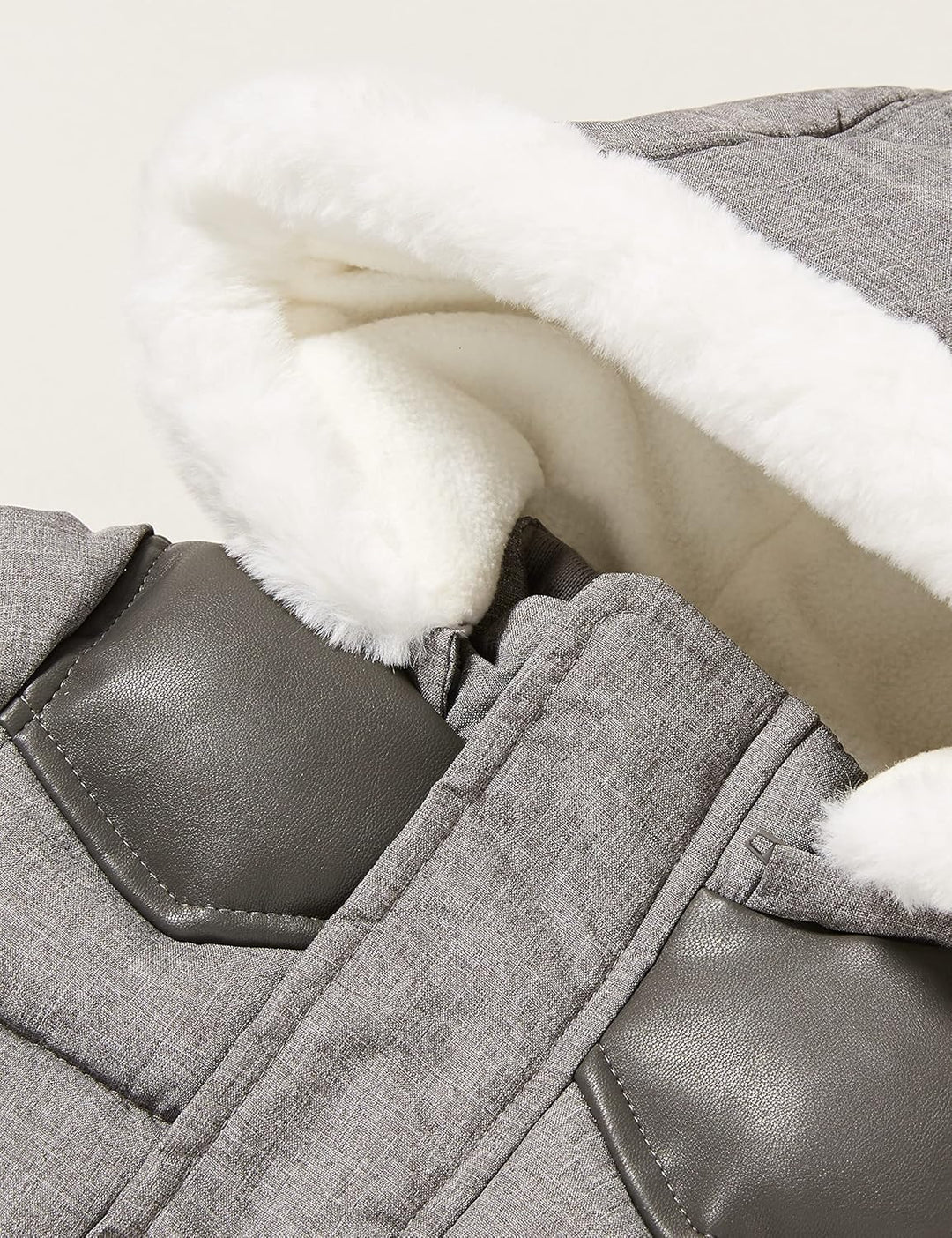 Chicco Baby-Jungen Jacke mit Abnehmbarer Kapuze Steppjacke 3 Monate Grau, 3 Monate Grau