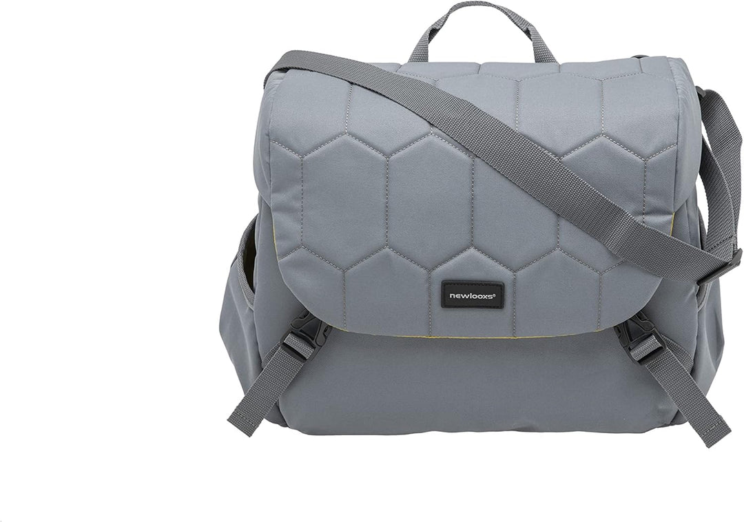 New Looxs Mondi Joy Single Schultertasche, Quilted Grey, 18,5 Liter