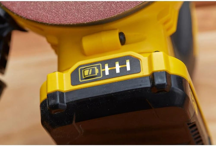 Stanley FatMax 18V Akku-Exzenterschleifer SFMCW220D1S (2.0 Ah, mit Staubsaugeranschluss, Staubfangsa