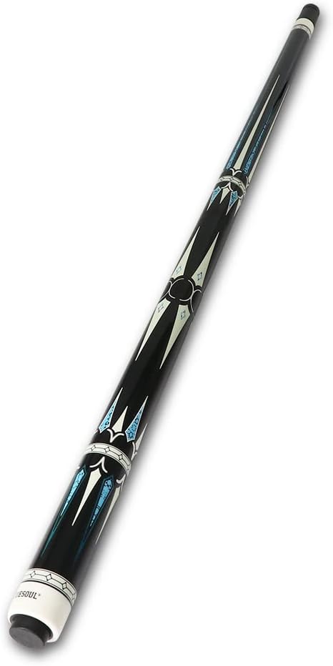 CUESOUL Galaxy 58 Zoll 19 Unzen Billardqueue, 13 mm Spitzen blau CSPC-GX-2, blau CSPC-GX-2