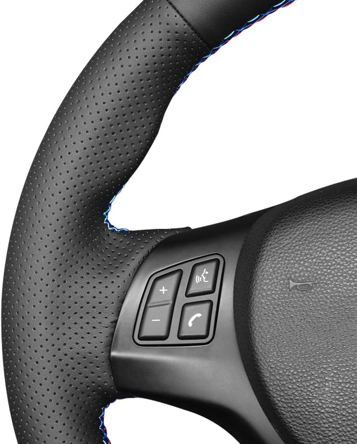 MEWANT Lenkradhülle für BMW (M Sport) 1er E87 / E81 / E82 (Coupe) / E88 (Cabrio) / M E82 / 3er E90 (