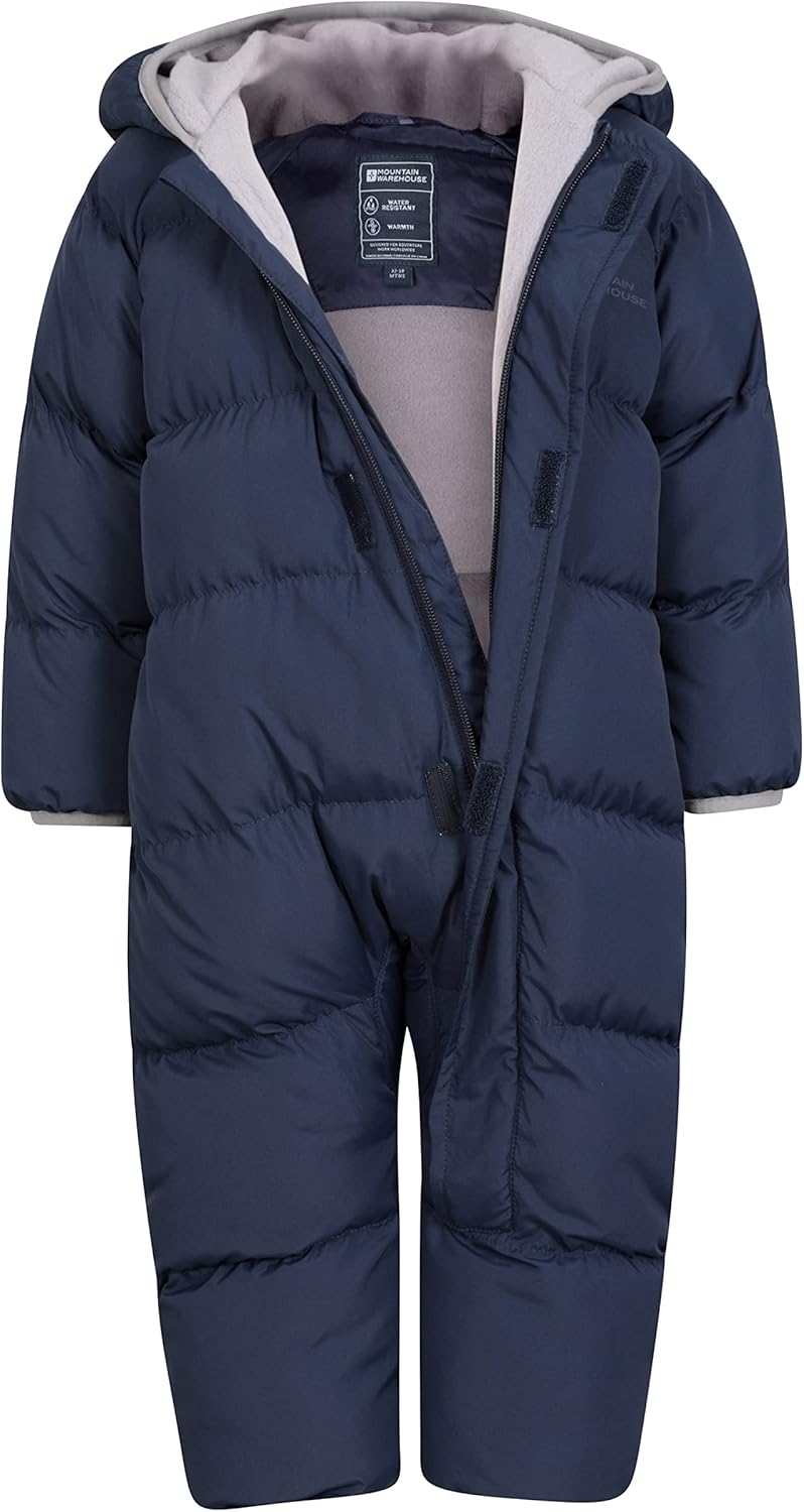 Mountain Warehouse Frosty Kinder Winter Anzug Gefüttert Schneeanzug 6-12 Monate Marine, 6-12 Monate