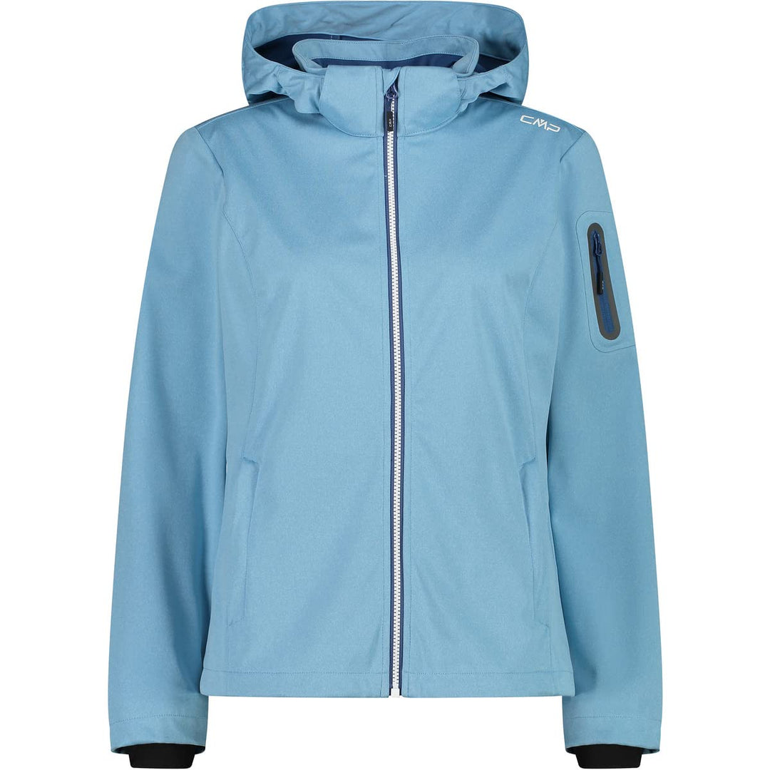 CMP Damen Windproof And Waterproof Softshell Jacket Wp 7.000 Jacke 42 Cielo Mel., 42 Cielo Mel.