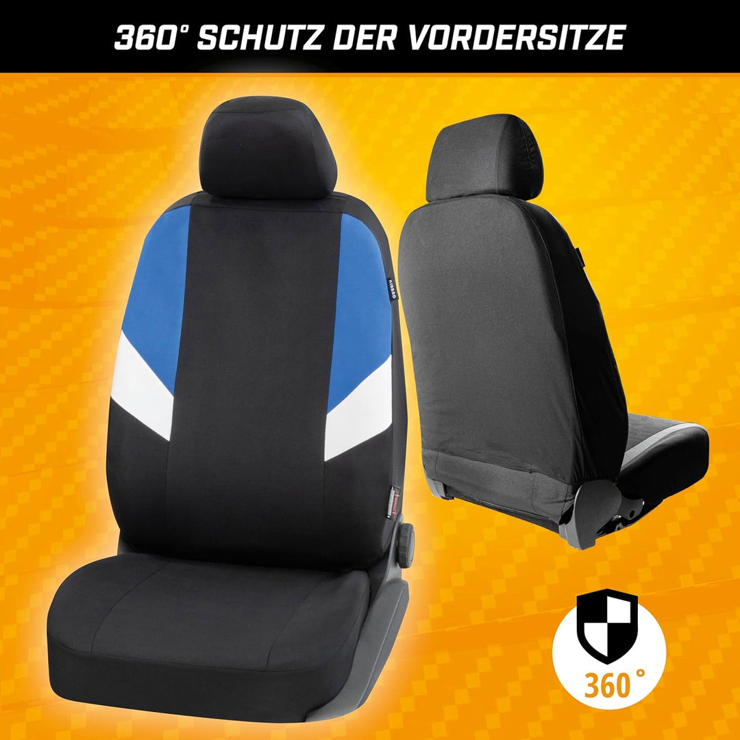 Walser Auto-Sitzbezug Cala Komplettset, Universal PKW-Sitzbezüge 4-teilig, Auto-Schonbezüge, 2 Vorde