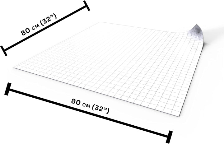 PLAYMATS PP041 Dungeons and Dragons Trockenlöschmatte, Weiss, 80 cm x 80 cm / 32” x 32”