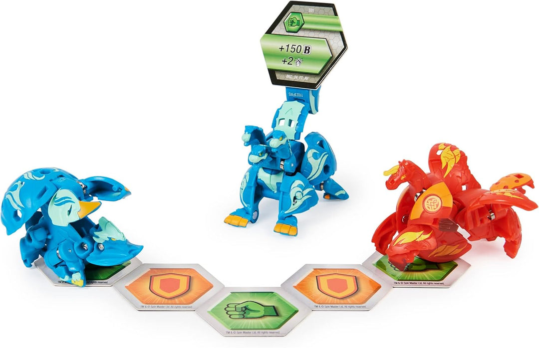 BAKUGAN 'Evolutions' Starter Pack mit 3 Bälle (Ultra Aquos Howlkor, Basic Pyrus Pegatrix, Basic Aquo