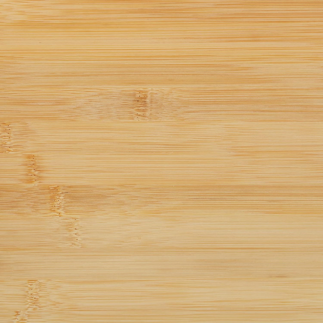 Relaxdays Monitorständer Bambus, 2 Schubladen, Handyhalter, HBT: 17,5x54x31,5 cm, Bildschirmerhöhung