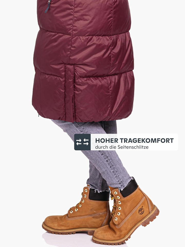 Schöffel Damen Down Coat Kenosha L, wind- und wasserabweisender Daunenmantel mit RDS-zertifizierten