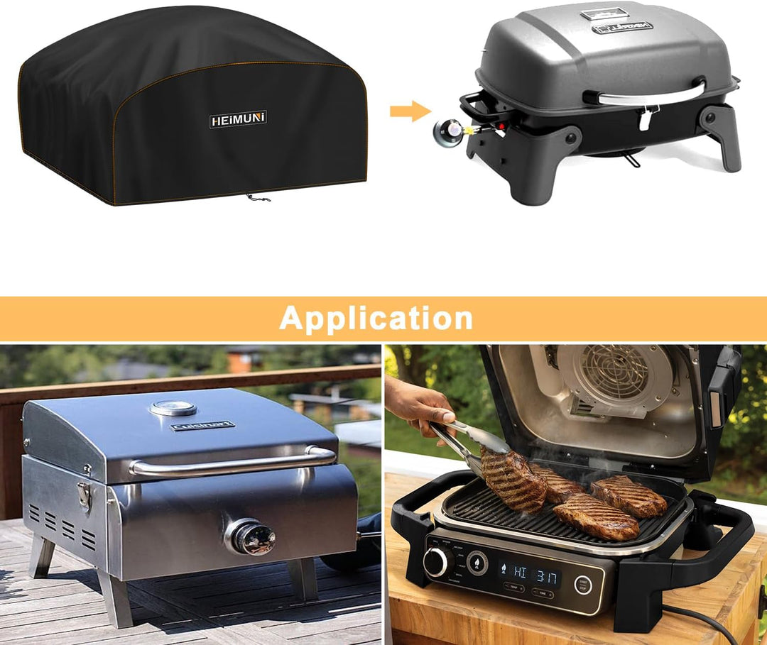 Grill Abdeckhaube 84x60x32cm Grillabdeckung Wetterfest für Weber Q200/Q220/Q240/Q2000 Serie, Grill S