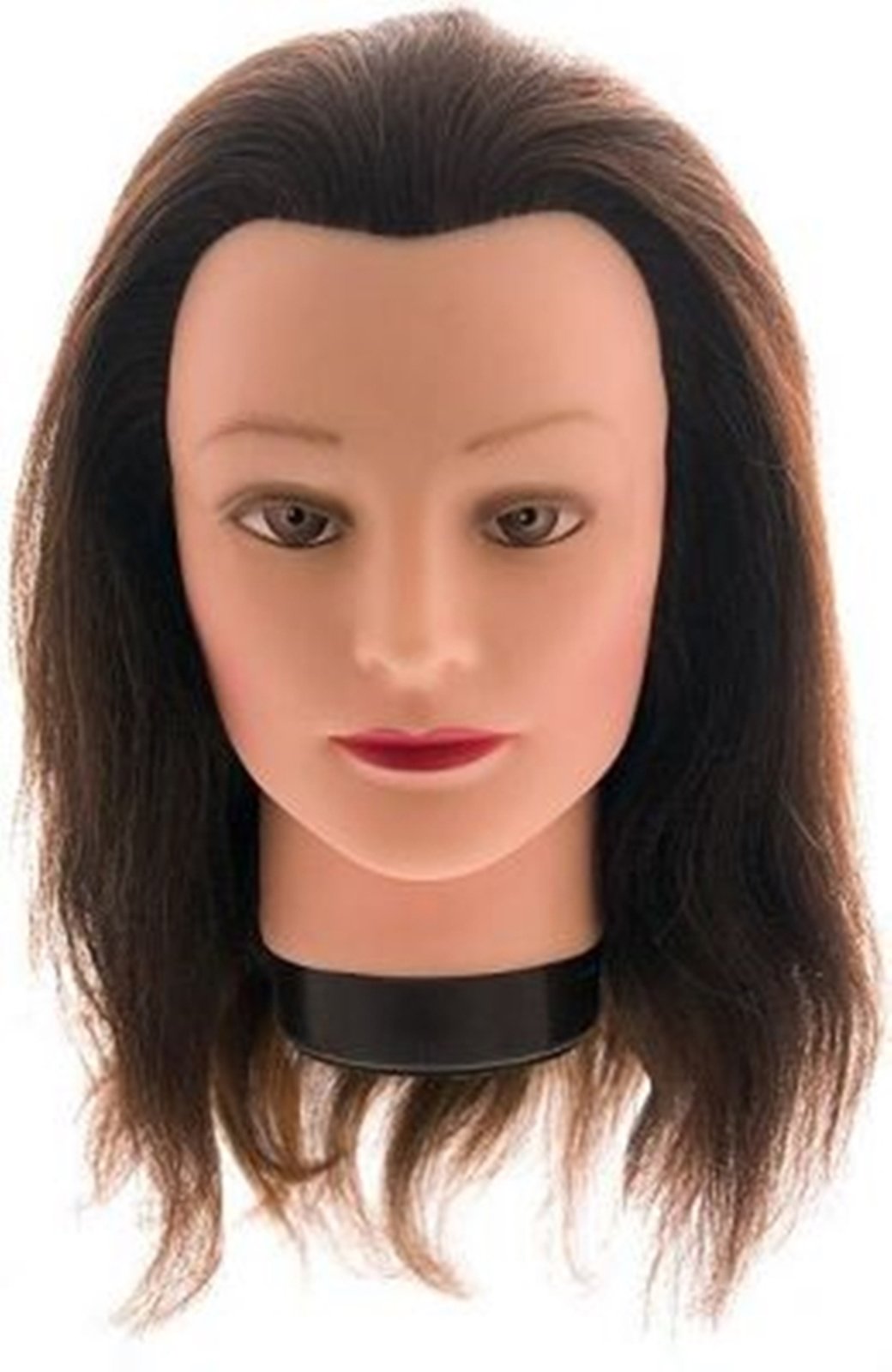 Comair 7000835 Übungskopf "Emily" Echthaar, braun, Emily