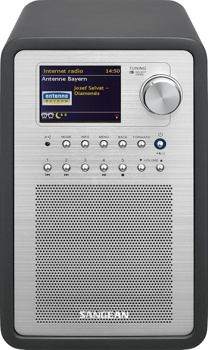 Sangean WFR-70C Internet Radio (Netzwerk Music-Player, WiFi, DAB+, Spotify-Player, UKW-RDS, AUX-In,