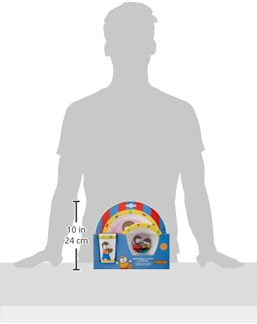 Fun House - Conjunto de almuerzo 1 vaso, 1 plato, 1 plato 1383-N